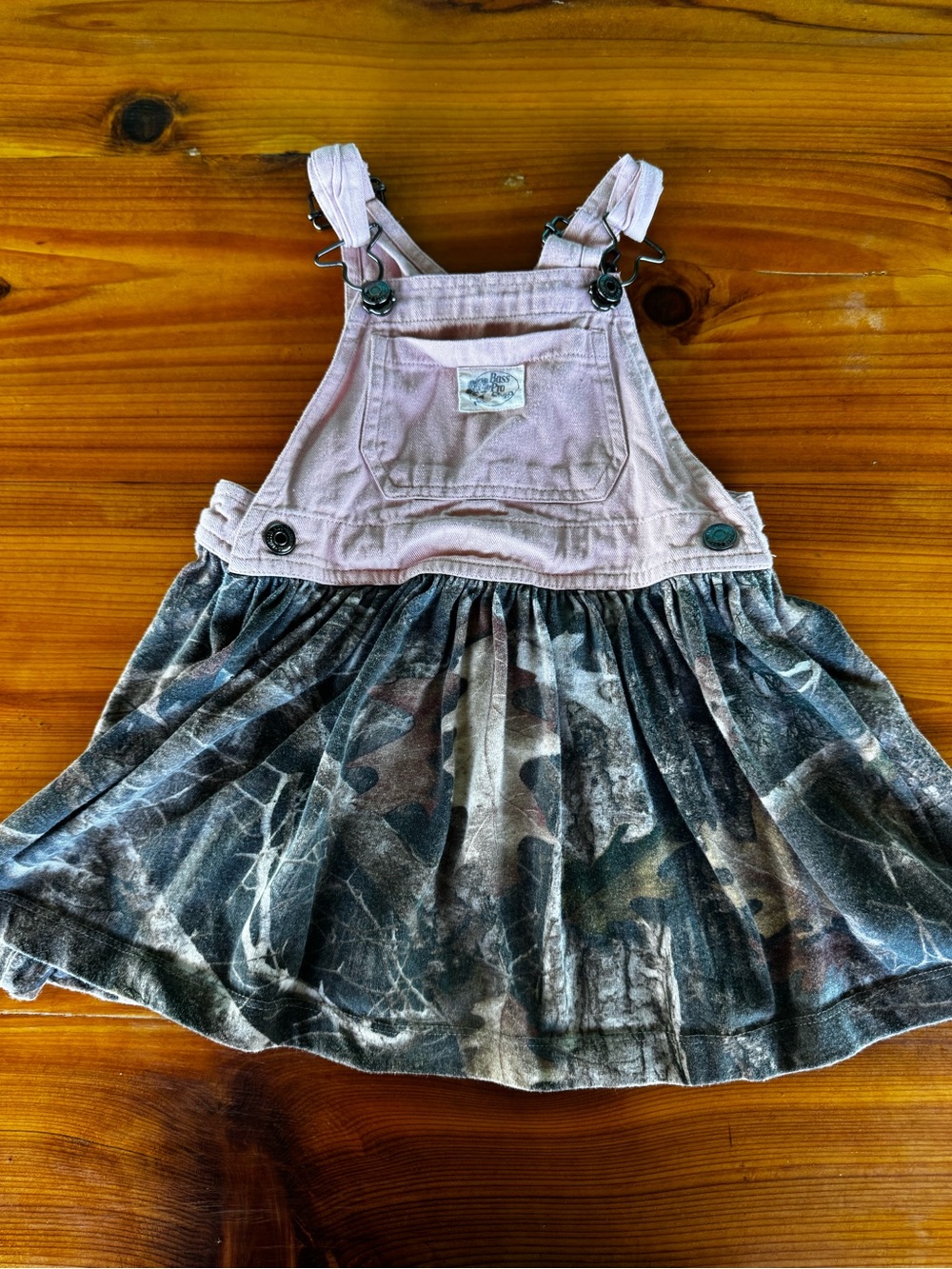 Bass Pro Shops Pink Bib Camo Skirt Dress